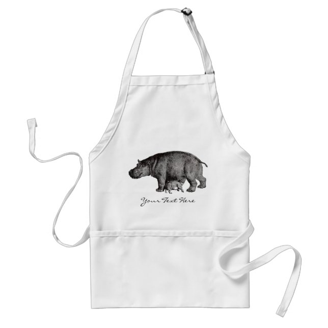 Retro-Hippo-Schürze Schürze (Vorne)