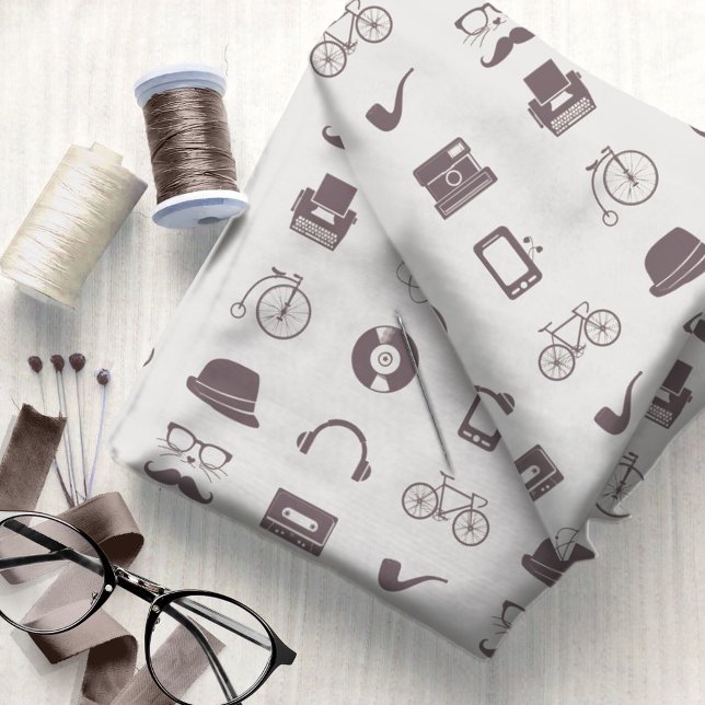 Retro Hipster Graphics #3 ID1073 Stoff (Von Creator hochgeladen)