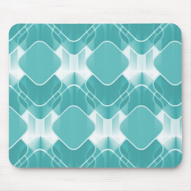 Retro Hipster Mousepad, Aquamarin Mousepad (Vorne)