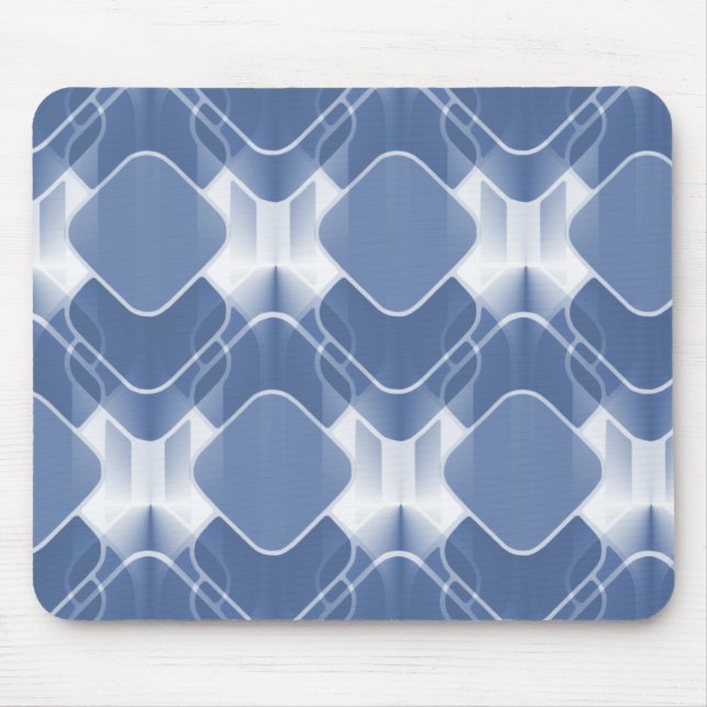 Retro Hipster Mousepad, blau Mousepad (Vorne)
