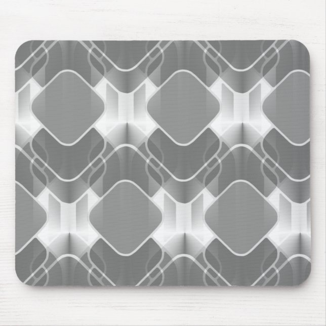 Retro Hipster Mousepad, grau Mousepad (Vorne)