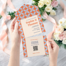 Retro-Hochzeit im Stil der Mitte des Jahrhunderts