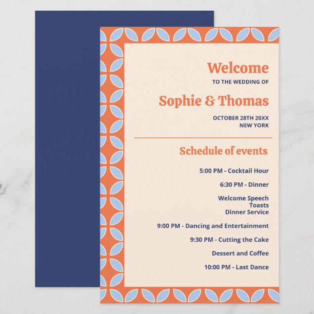 Retro-Hochzeit Mitte des Jahrhunderts (Vorne/Hinten)