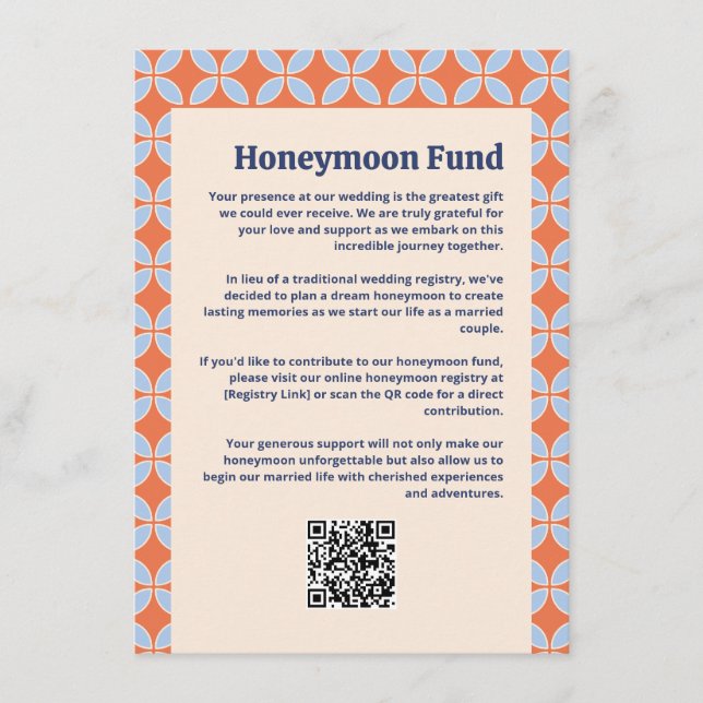 Retro-Hochzeit Mitte des Jahrhunderts Begleitkarte (Vorderseite)