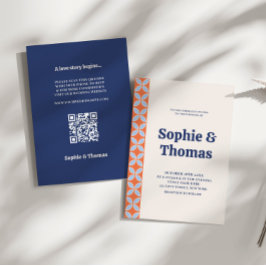 Retro-Hochzeit Mitte des Jahrhunderts Einladung