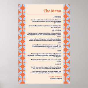 Retro-Hochzeit Mitte des Jahrhunderts Poster