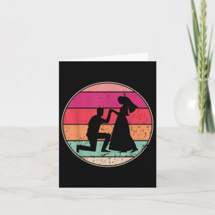 Retro-Hochzeit Vintage-Hochzeit Coole Braut Bräuti Karte