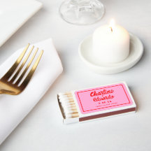 Retro-Hochzeitskästen für Rosa und Rote Handschrif