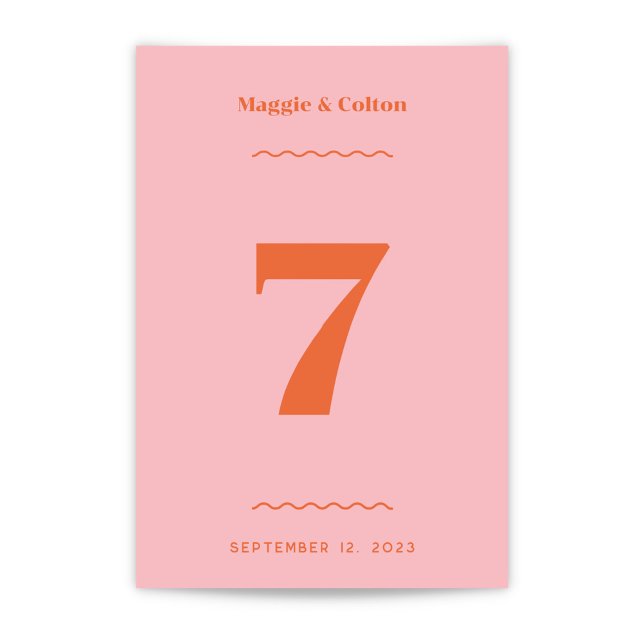 Retro-Hochzeitstil-Tischnummer Tischnummer (Von Creator hochgeladen)