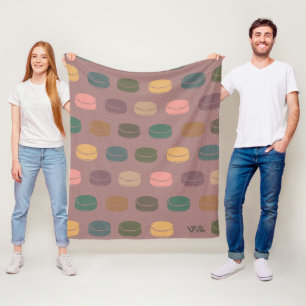 Retro Hockey Puck Blanket Geschenk Cosy Checkered Fleecedecke