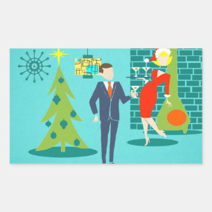 Retro Holiday Cartoon - Sticker