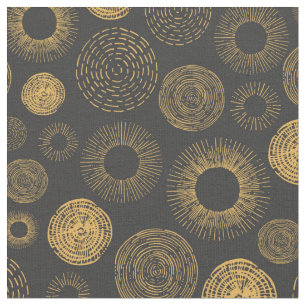 Retro Holiday Gold Burst Sparkler Weihnachten Stoff