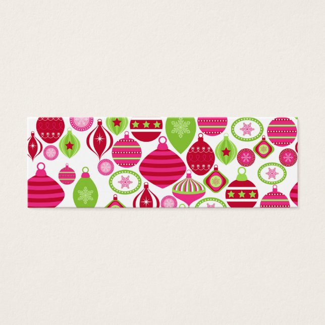 Retro Holiday Ornaments Weihnachtsmuster (Vorderseite)