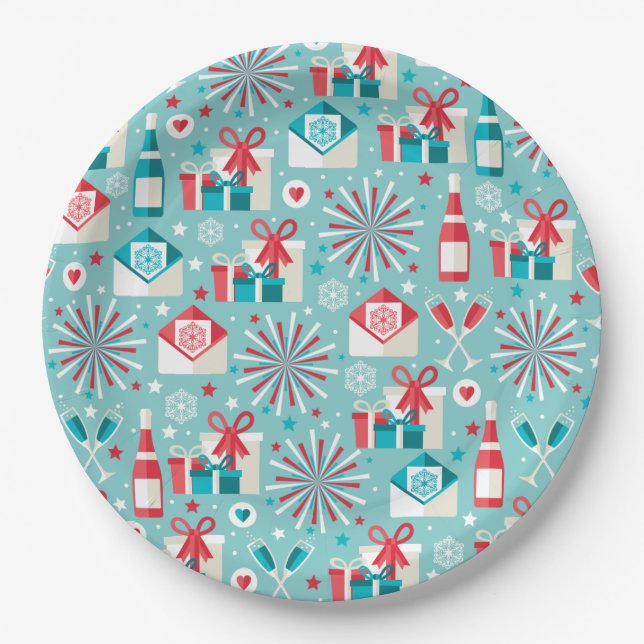 Retro Holiday Paper Teller 9" (Vorderseite)