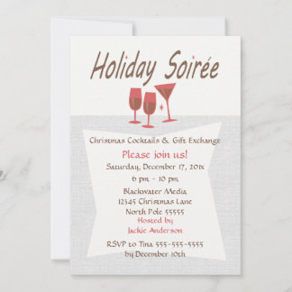 Retro Holiday Soiree Einladung