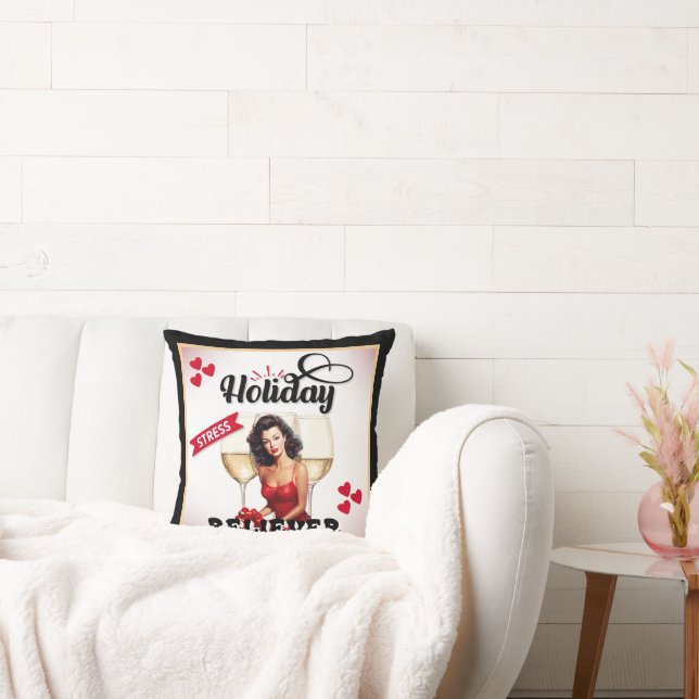Retro Holiday Stress Reliever Pinup Kissen (Liege)