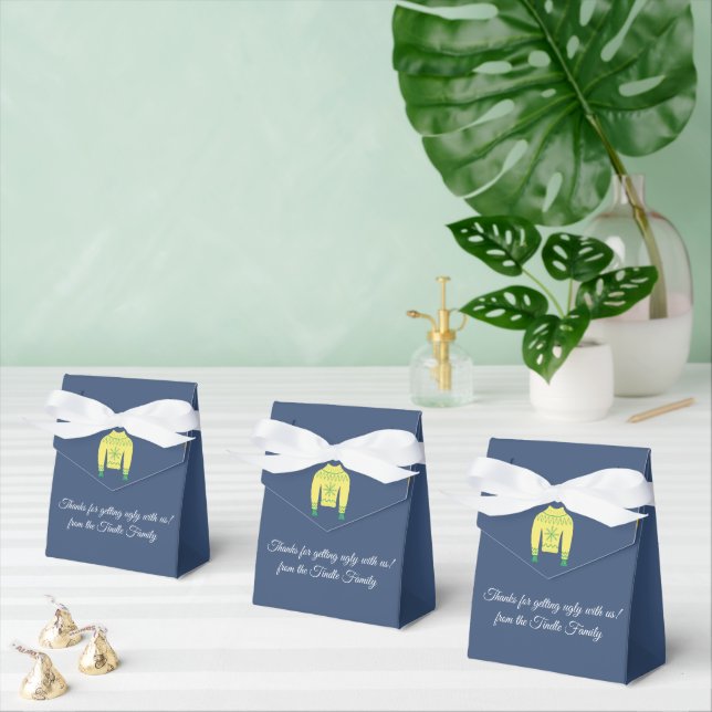 Retro Holiday Ugly Sweater Christmas Gastgeschenk Geschenkschachtel (Zahlreiche)