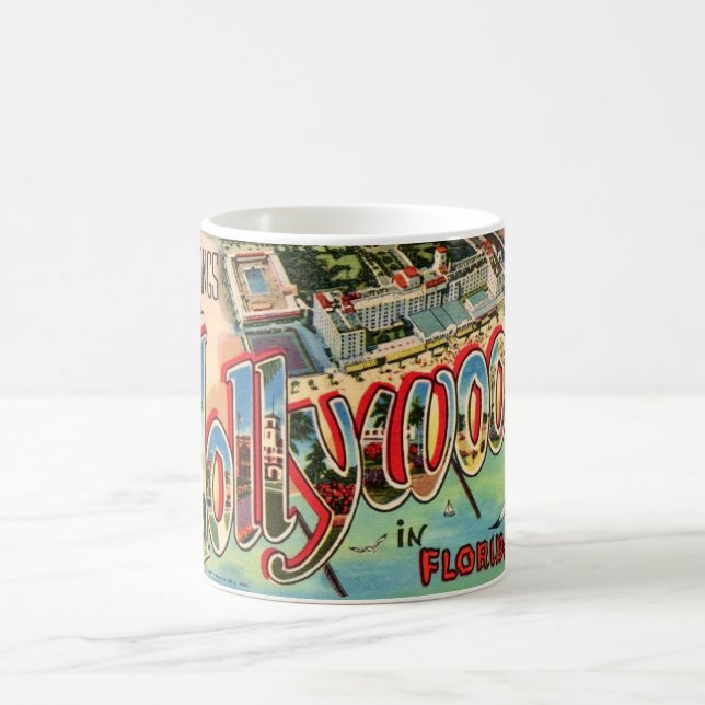 Retro Hollywood Florida Kaffeetasse (Mittel)