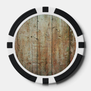 Retro Holz Holz Textur Muster Pokerchips