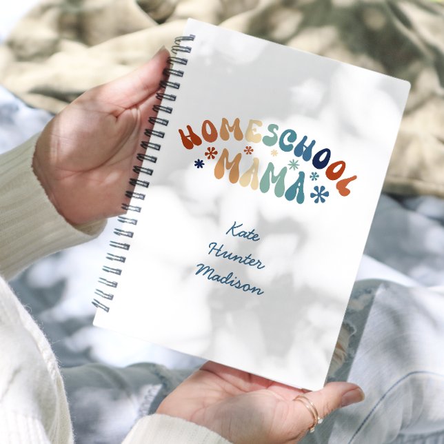 Retro Homeschool Mama Mama Personalisiert Planer (Von Creator hochgeladen)