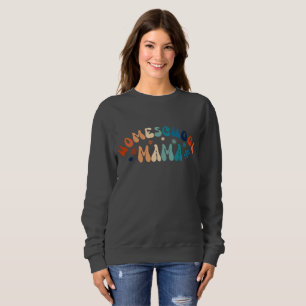 Retro Homeschool Mama Mama Sweatshirt