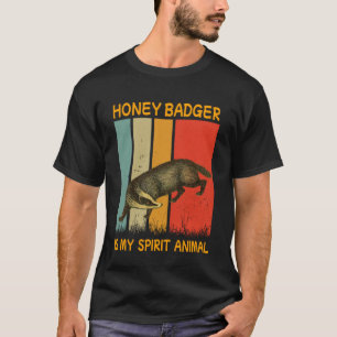 Retro Honey Badger ist mein Geist Tier Badger 1 T-Shirt