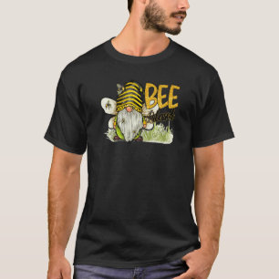Retro Honey Bee Gnome Bee Seligen Kindness Inspira T-Shirt