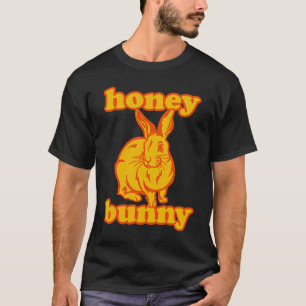 Retro Honey Bunny 70er Ästhetisches Vintages Kanin T-Shirt