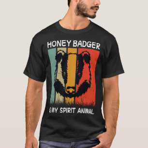 Retro Honigdachs Ist Mein Geist Tier Dachs T-Shirt
