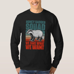 Retro-Honigdachs-Truppe für einen Ratel-Fanatiker T-Shirt