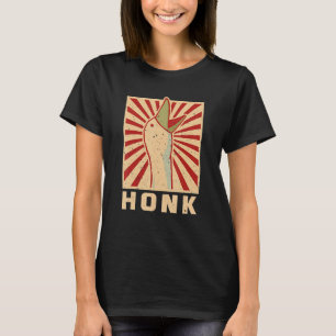 Retro Honk Funny Goose Duck Men Women T-Shirt