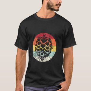 Retro-Hopfen Vintage Craft Bier Hopfenblatt-Party T-Shirt