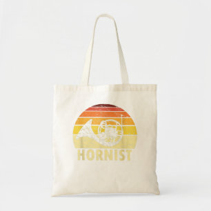 Retro Hornist für den französischen Horn Player2 Tragetasche