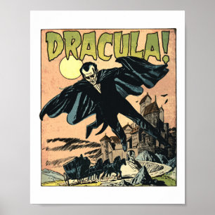 Retro Horror Movie Monster Vampire Vintag Hallowag Poster