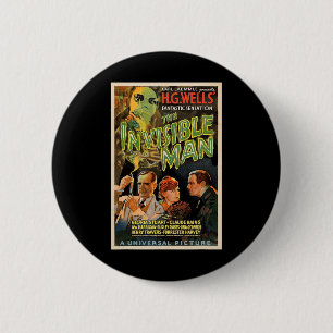 Retro Horror Movie S Monsters Halloween Button