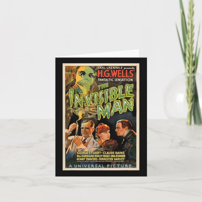 Retro Horror Movie S Monsters Halloween Karte (Vorderseite)