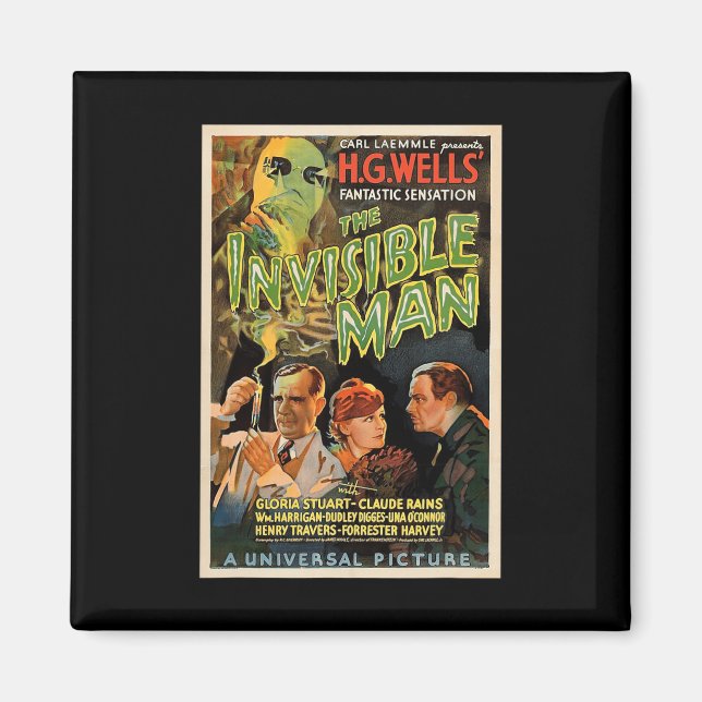 Retro Horror Movie S Monsters Halloween Magnet (Vorne)