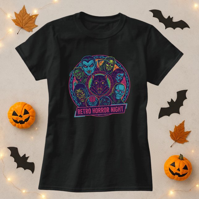 Retro-Horror-Nachtmonster T-Shirt (Von Creator hochgeladen)