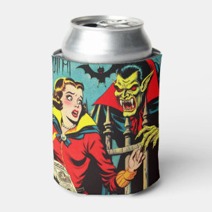 Retro Horror Vampire Comicen Dosenkühler