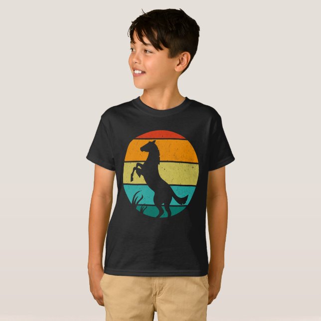 Retro Horse T-Shirt (Vorne ganz)
