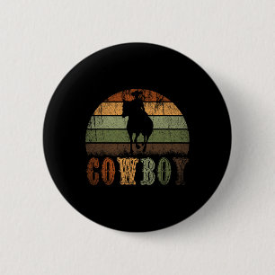 Retro Horseback Reiten Rodeo Western Line Tanz Ho Button
