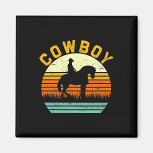 Retro Horseback Reiten Rodeo Western Line Tanz Ho Magnet