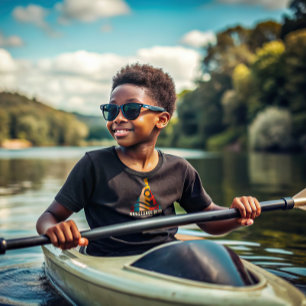 Retro Horseshoe Bend Kayaking T-Shirt
