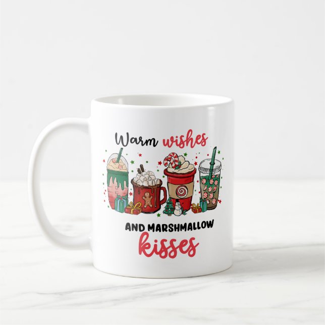 Retro Hot Chocoa Schokolade Weihnachten Tasse (Links)