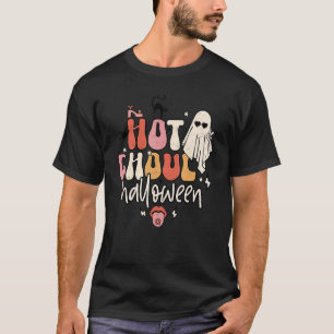 Retro Hot Ghoul Halloween Girl Ghost Hallowe T-Shirt