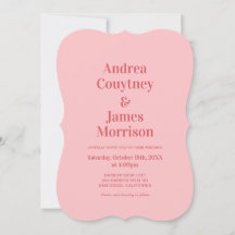 Retro Hot Pink Funky Hochzeit