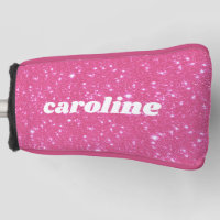 Retro Hot Pink Glitzer Sparkor Personalisierter Na