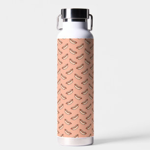 Retro-Hotdog-Nahtloses Muster Trinkflasche