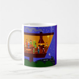Retro House Party Fun Jet Set Design Kaffeetasse