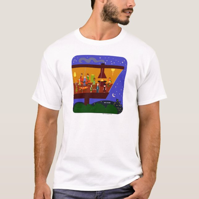 Retro House Party T-Shirt (Vorderseite)
